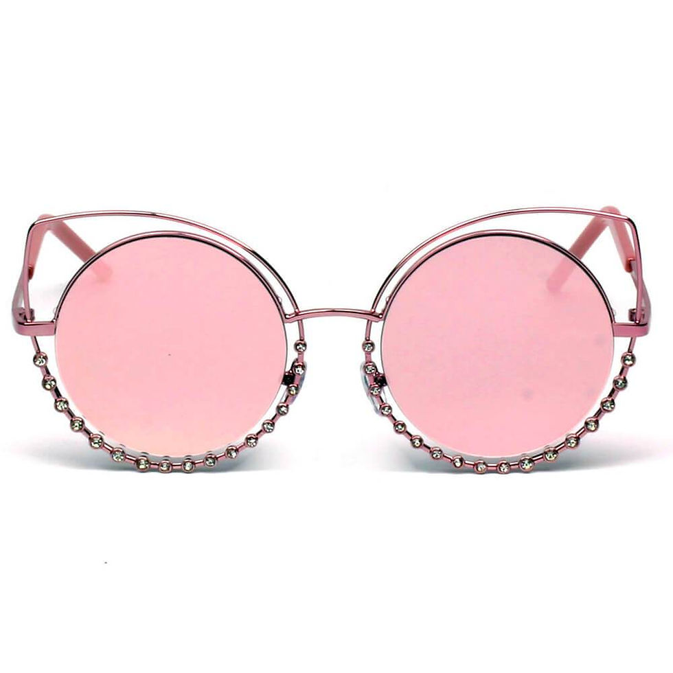 Thumbnail: Holland - Pearl-Studded Cut-Out Cat Eye Princess Sunglasses