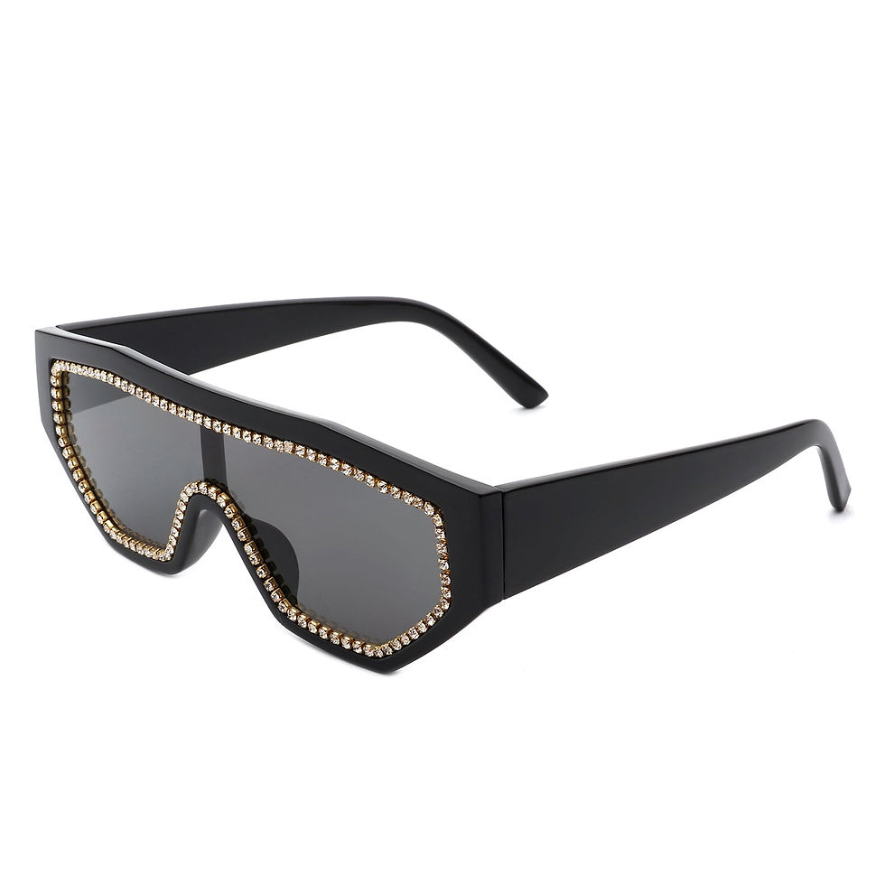 Thumbnail: Goldleaf - Geometric Glitter Square Fashion Women Sunglasses