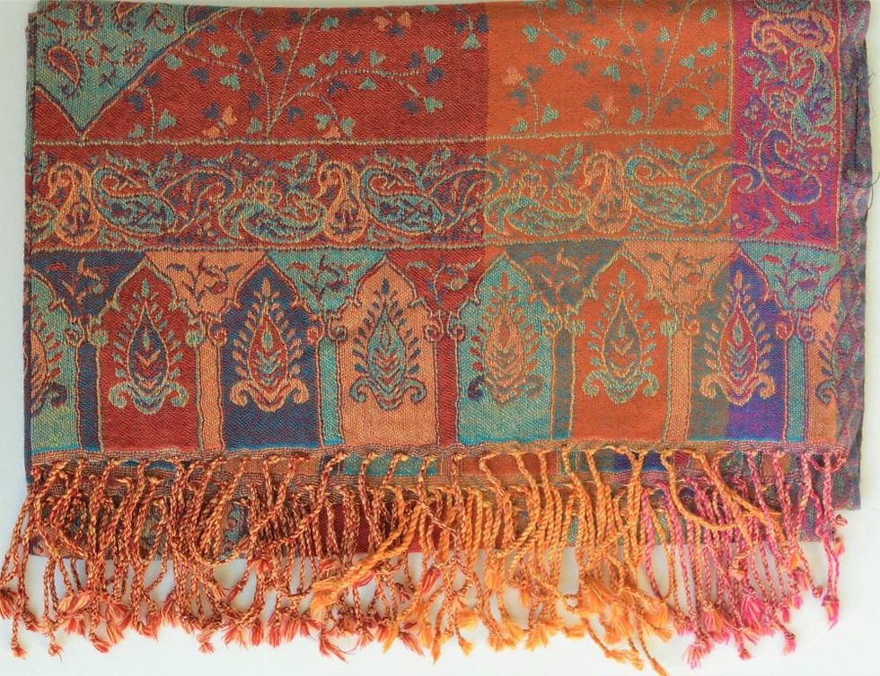 Thumbnail: Handwoven Paisley Jamavar One of a Kind Limited Edition Designer Shawl