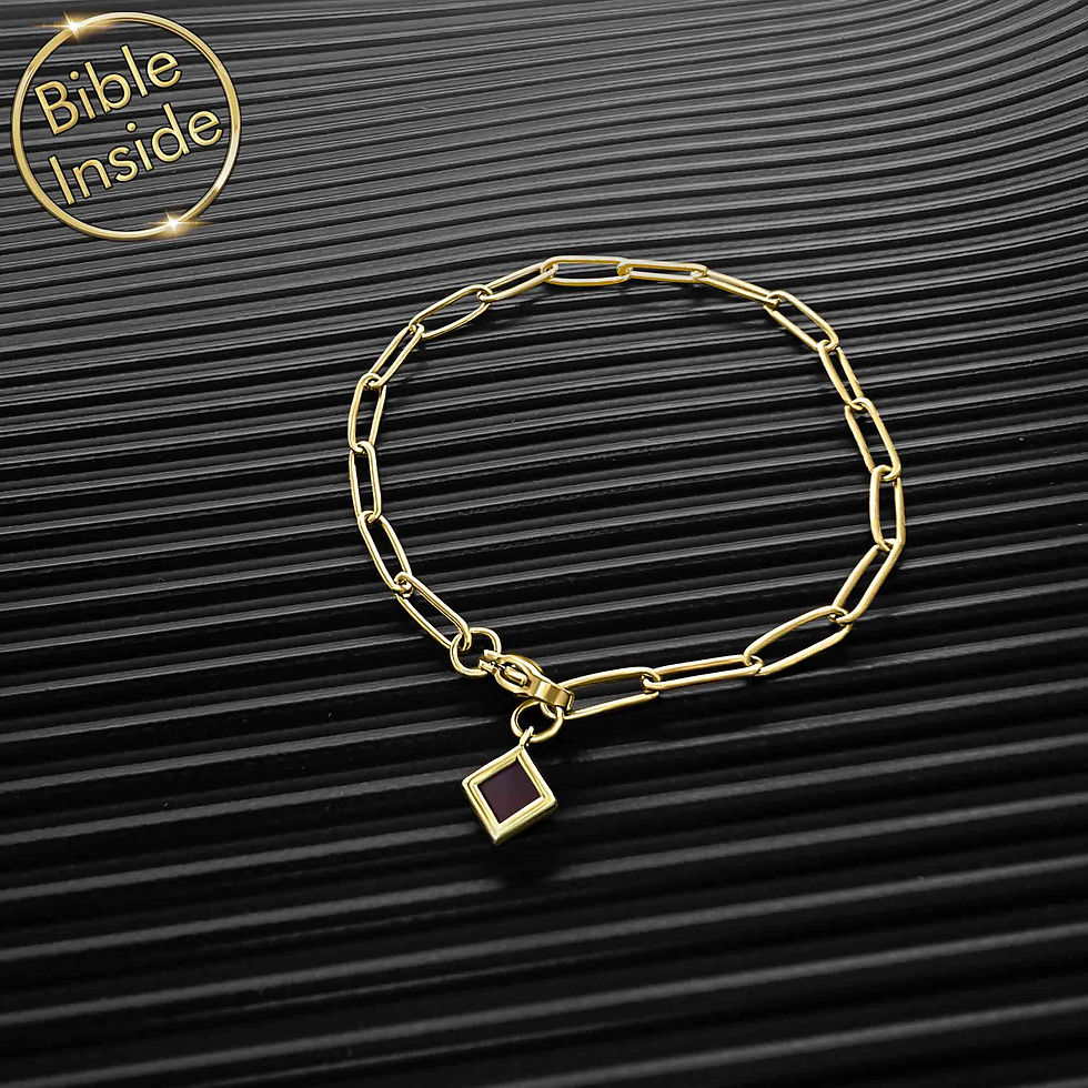Thumbnail: Scripture Bracelet With the Nano Bible - Link Path Bracelet