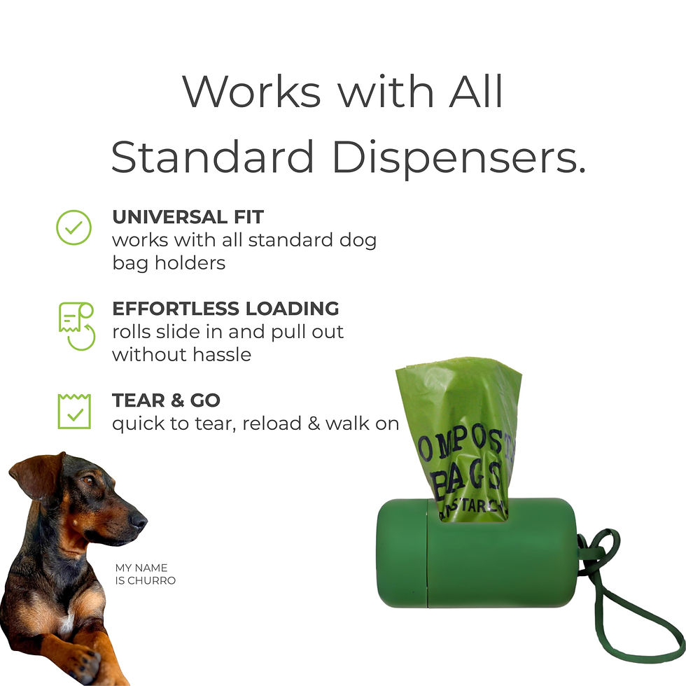 Thumbnail: EcoLove Paws 100% Certified Home Compostable Dog Poop Bags, Extra Thick, Plan...