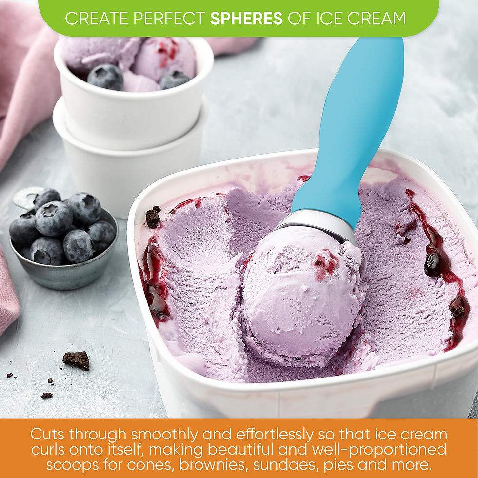 Thumbnail: Spring Chef Ice Cream Scoop with Soft Grip Handle, Professional Heavy Duty St...