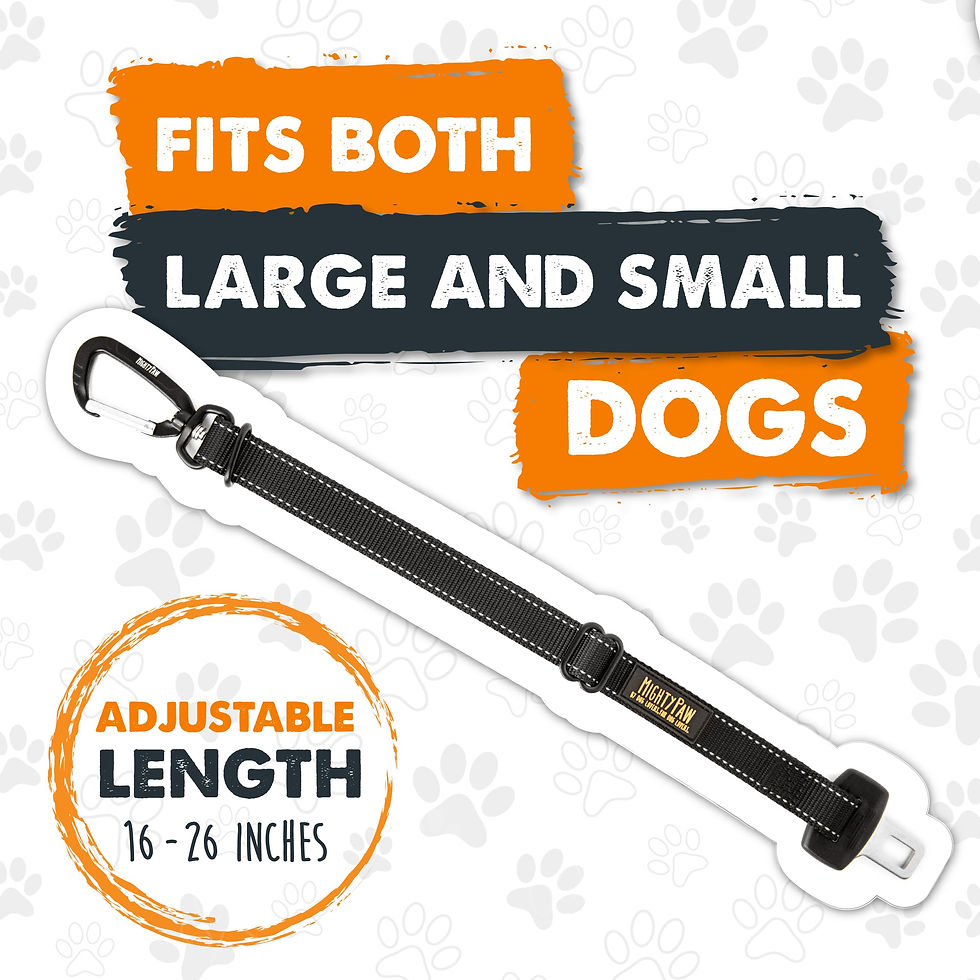 Thumbnail: Mighty Paw Dog Seat Belt for Car - Safe Distraction Free Driving, Heavy-Duty ...