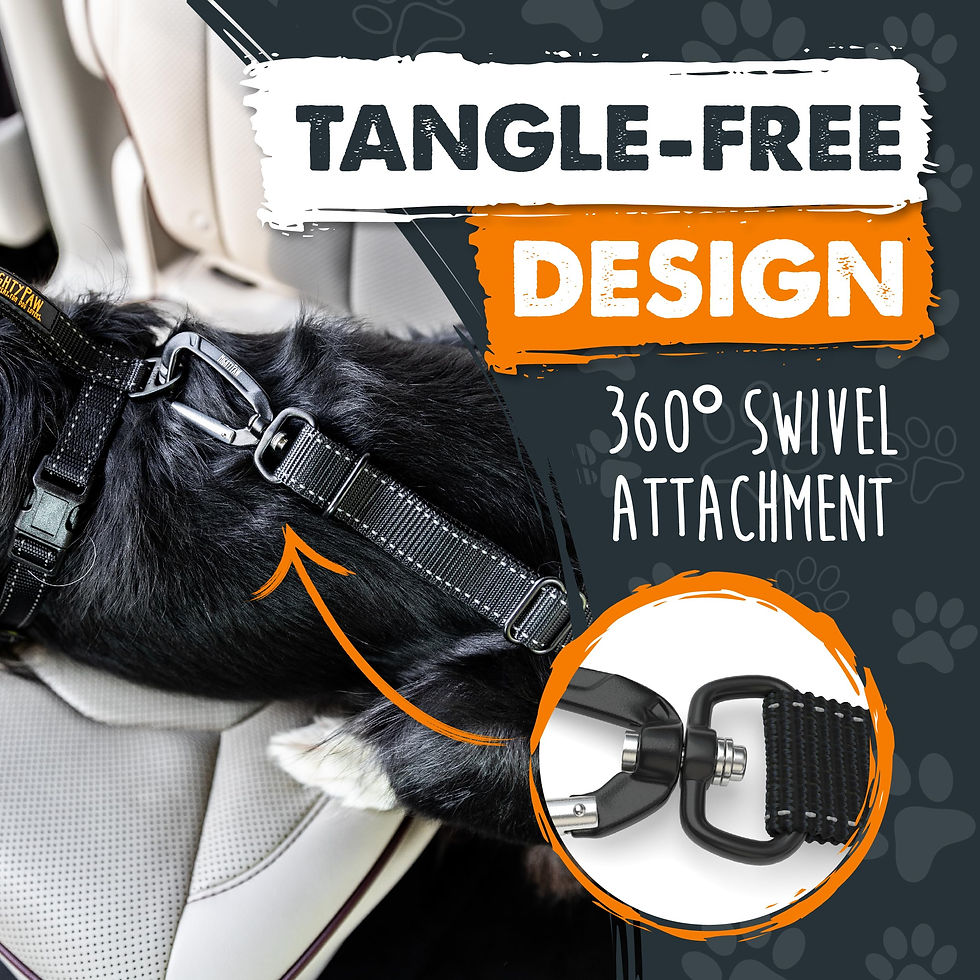 Thumbnail: Mighty Paw Dog Seat Belt for Car - Safe Distraction Free Driving, Heavy-Duty ...
