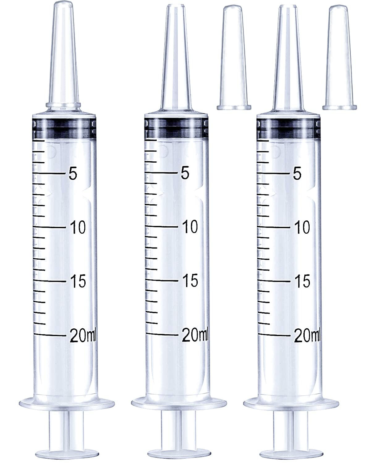 20ml Syringe for Liquid, Oral, Scientific Labs, Measurement, Dispensing, with...