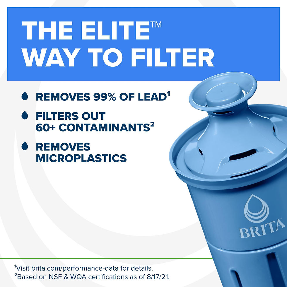 Thumbnail: Brita Everyday Elite Water Filter Pitcher, Removes 99% of Lead, Includes 1 Fi...