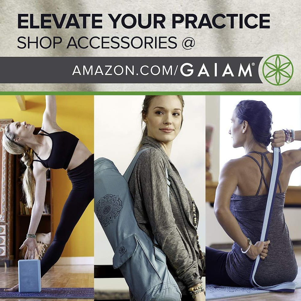Thumbnail: Gaiam Yoga Mat Premium Solid Color Non Slip Exercise & Fitness Mat for All Ty...