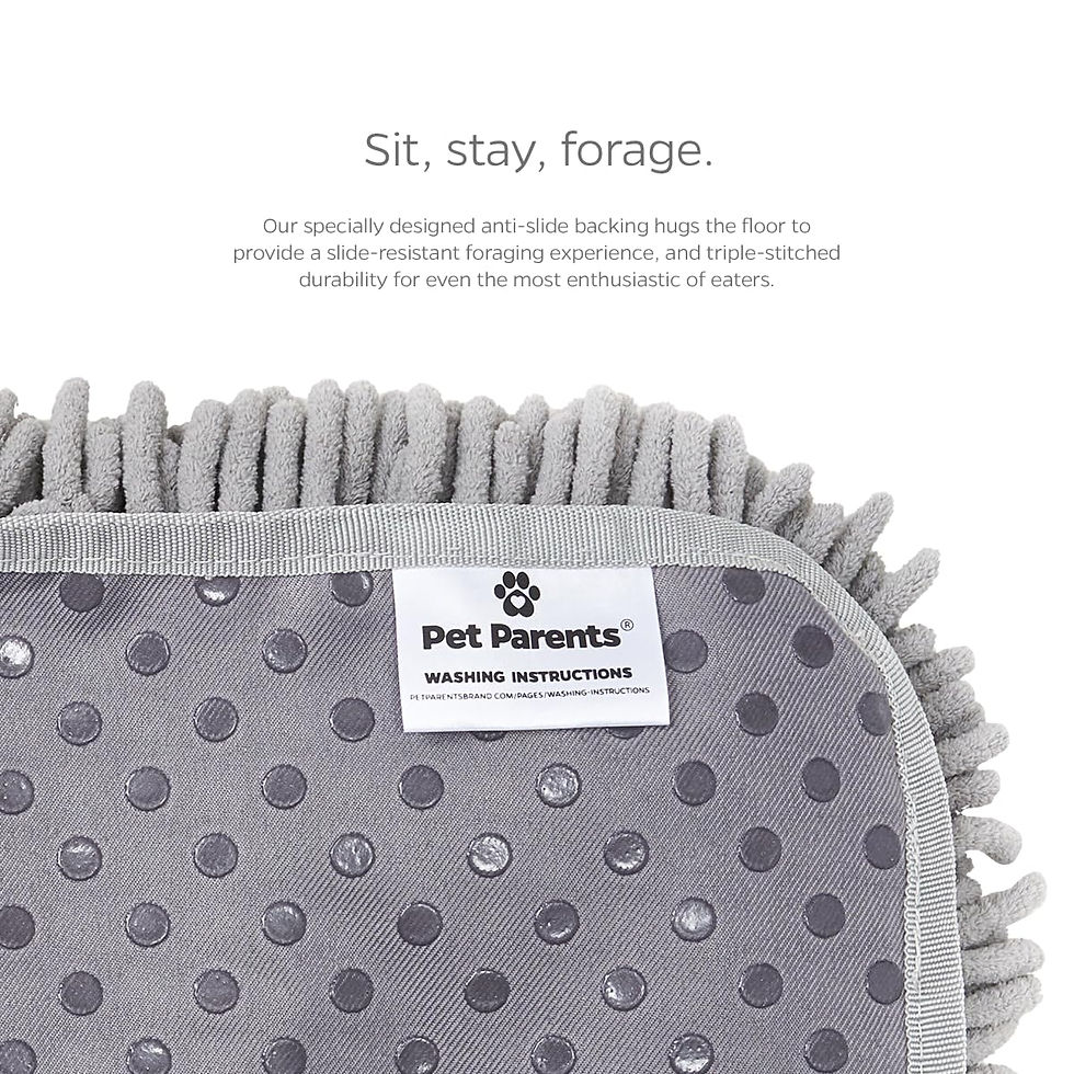 Thumbnail: Pet Parents Forager Slow Feeder CAT and Dog Snuffle MAT and Feeding MAT, Fore...