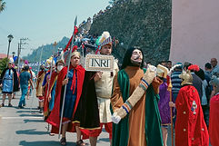 Judas en la procesión del Víacrucis