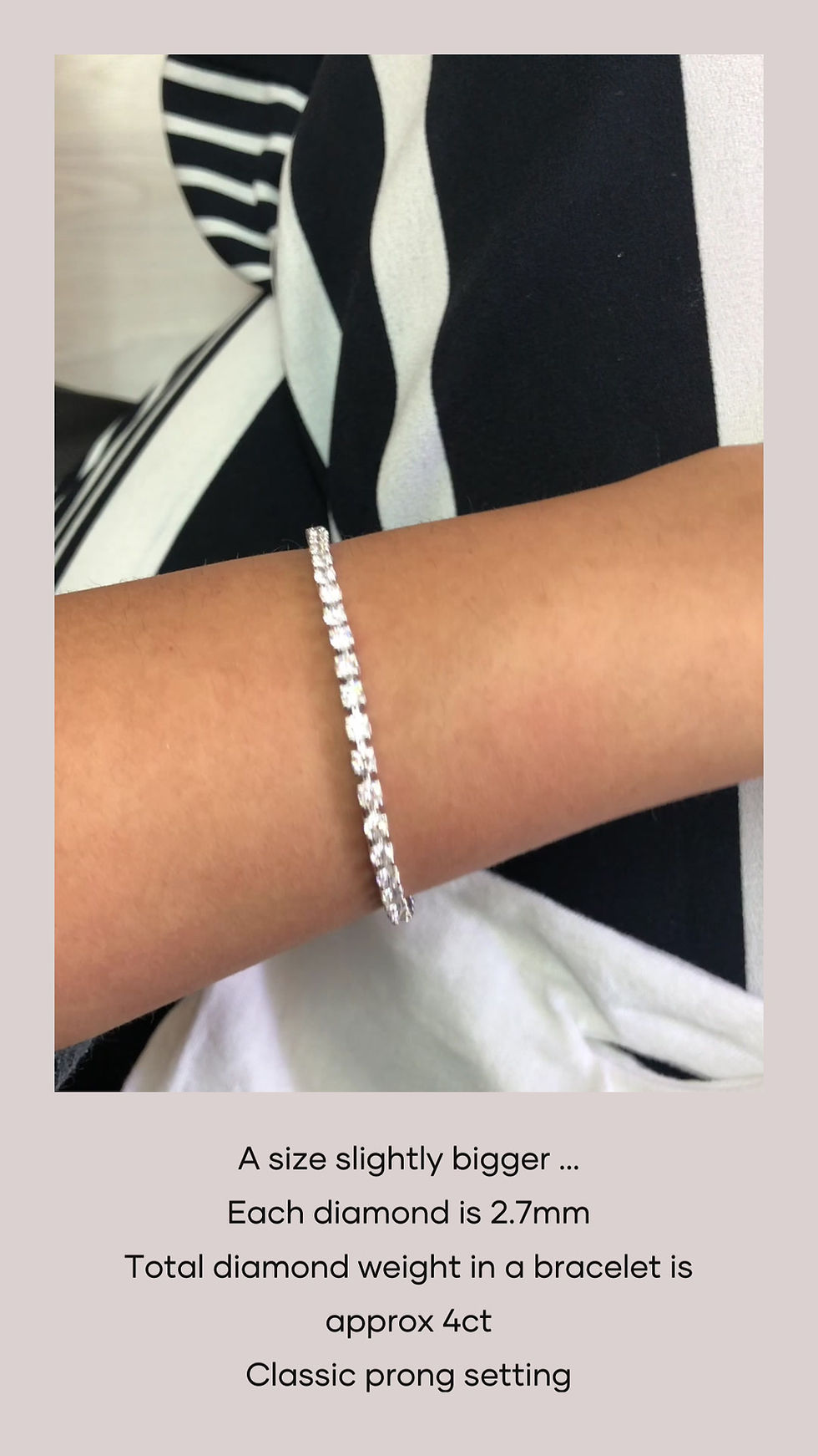 Thumbnail: 5ct Classic Diamond Tennis Bracelet