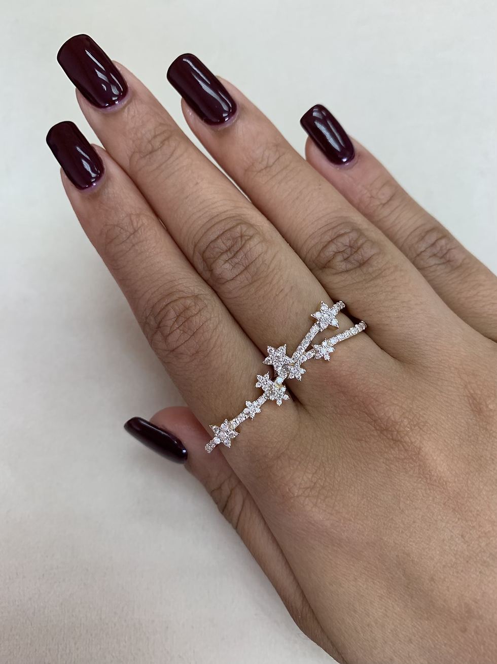 Thumbnail: Starry Night Two Finger Ring