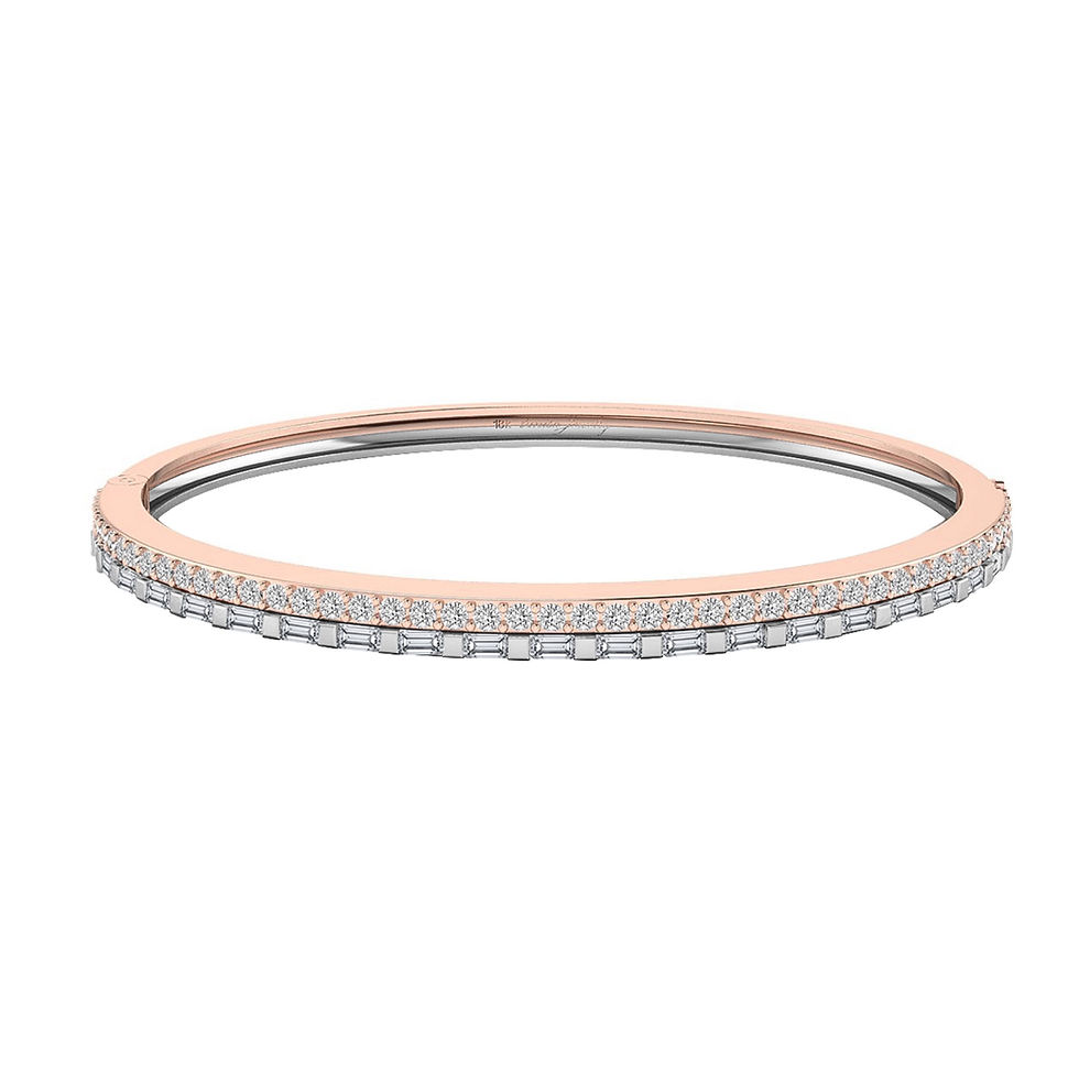 Thumbnail: Two Row Diamond Bangle
