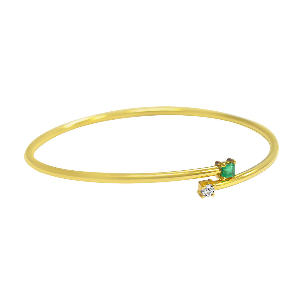 Thumbnail: "Kissing Stones" Flexible Bangle