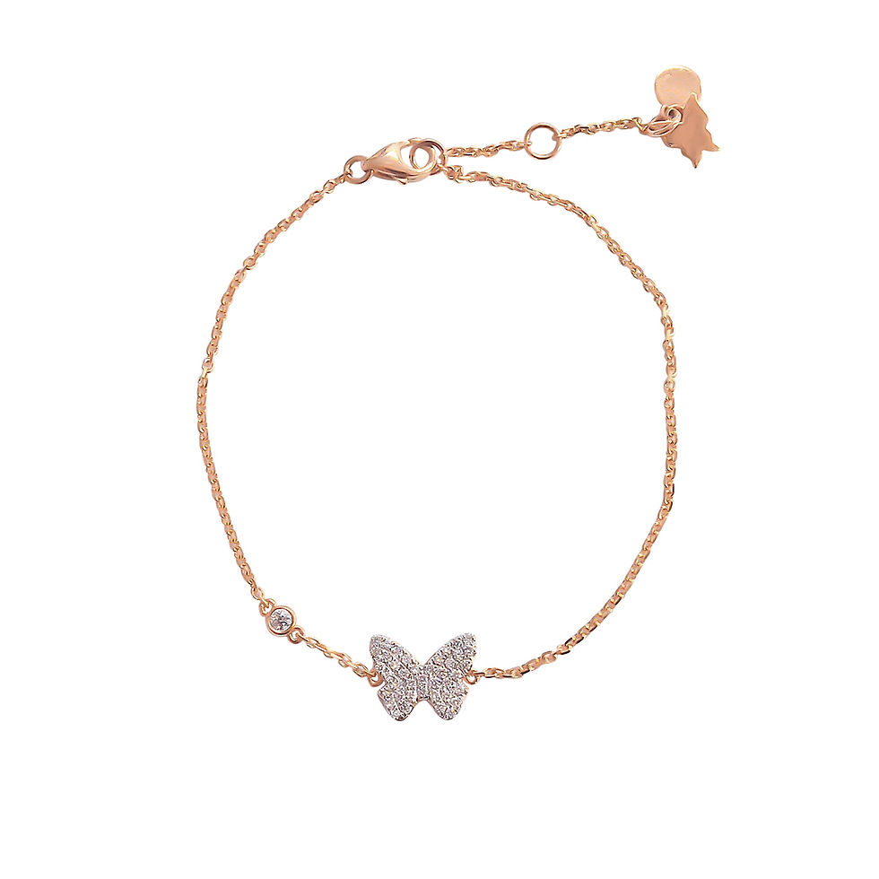 Thumbnail: Pave Butterfly Bracelet 