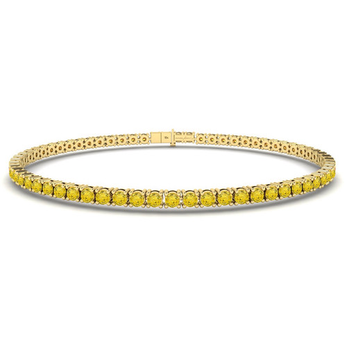 Yellow Sapphire Tennis Bracelet tanisajewelry