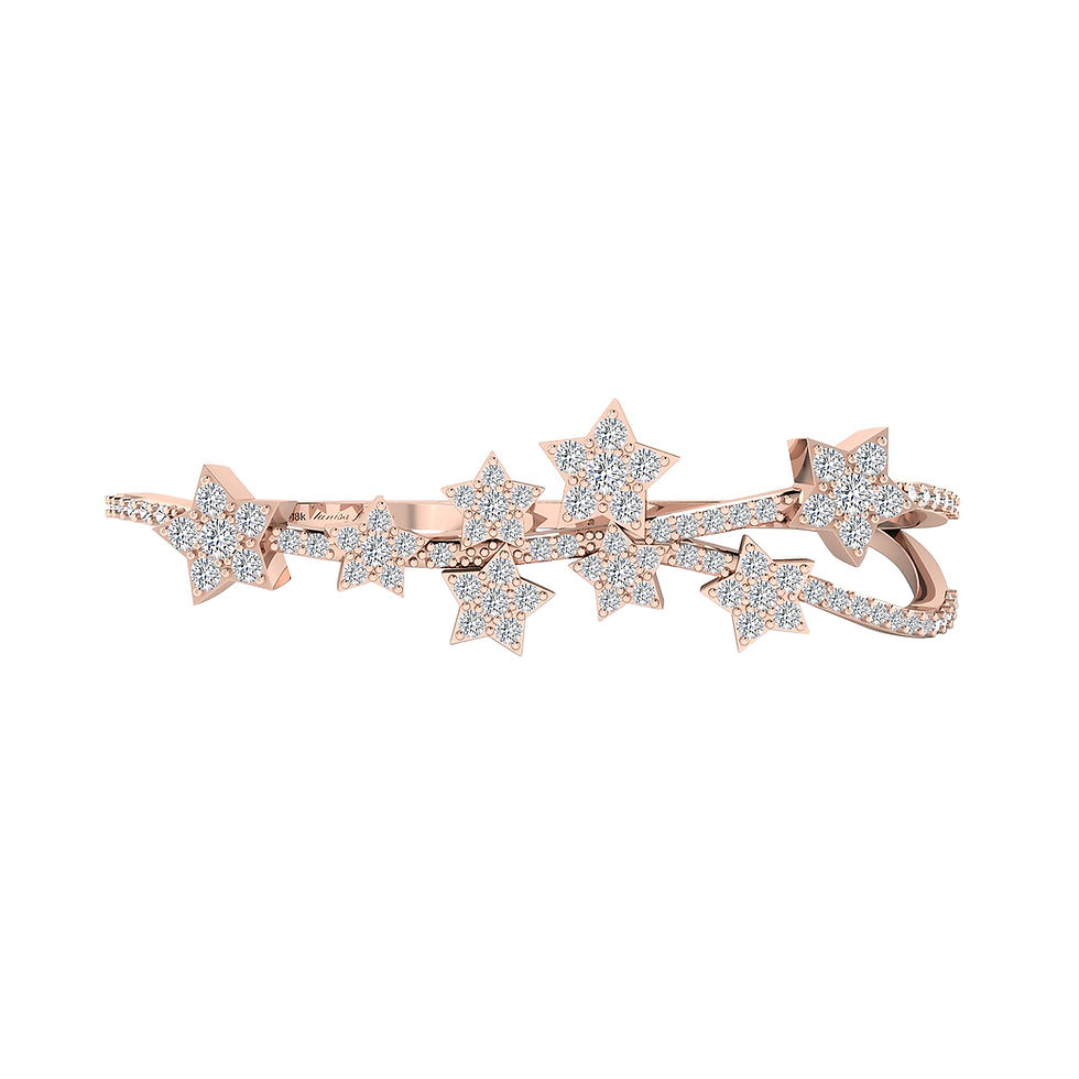 Thumbnail: Starry Night Two Finger Ring