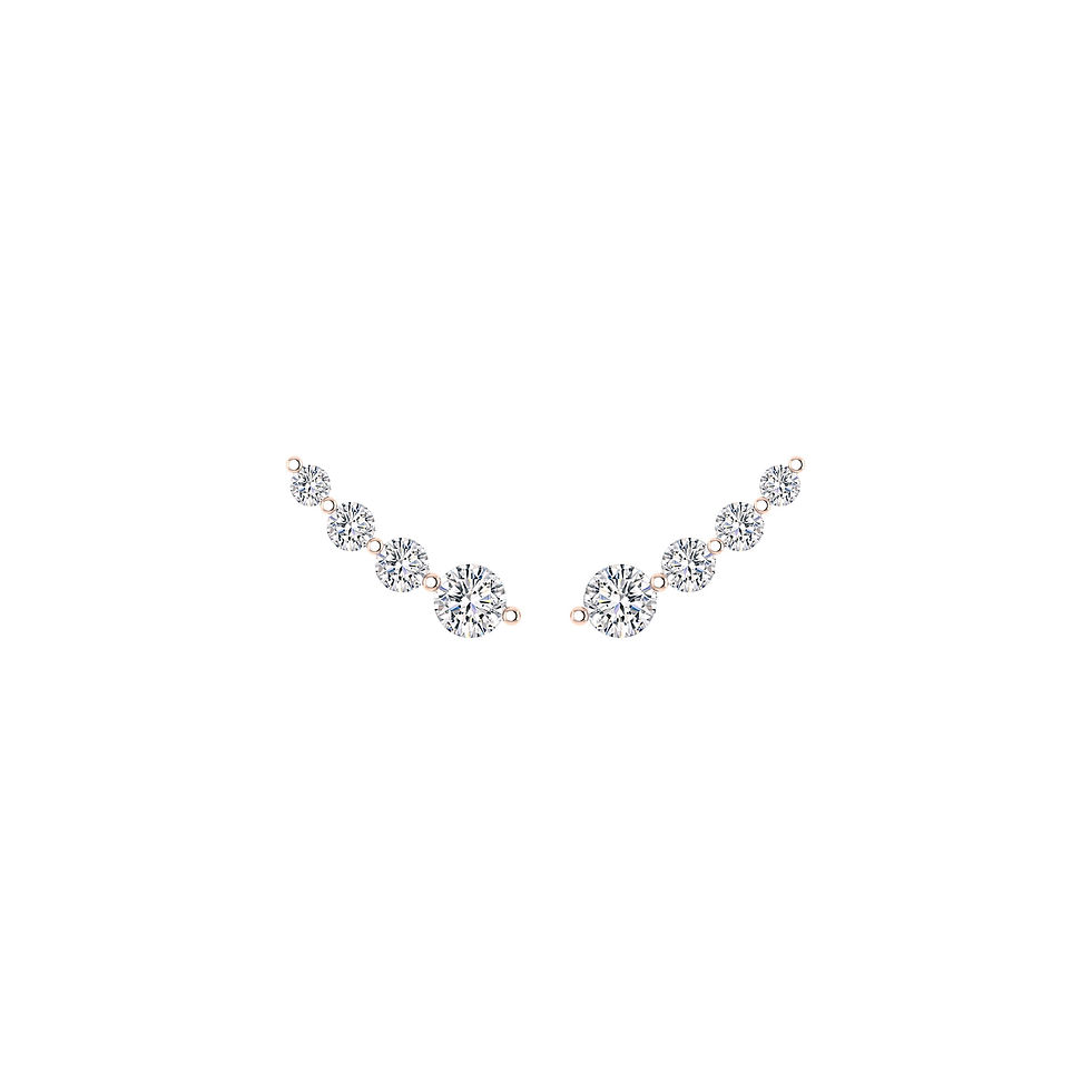 Thumbnail: Graduating Wave Earring (single stud)