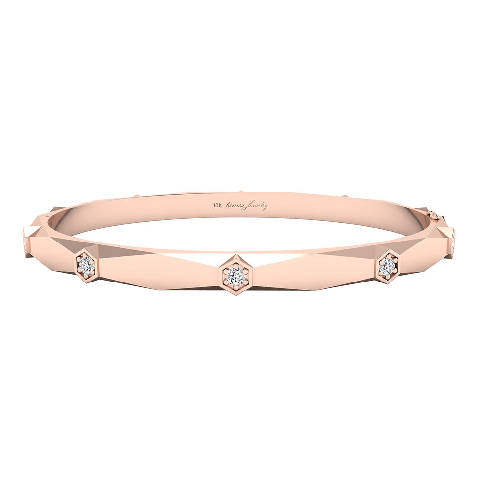 Thumbnail: Hexagon Mirror Bangle