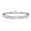 Thumbnail: 8ct Twin Pear Diamond Tennis Bracelet