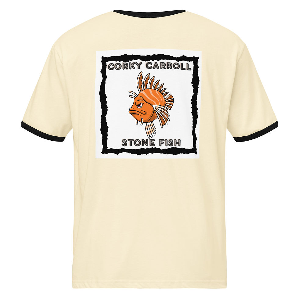 Thumbnail: Unisex CC BMS Stone Fish ringer t-shirt