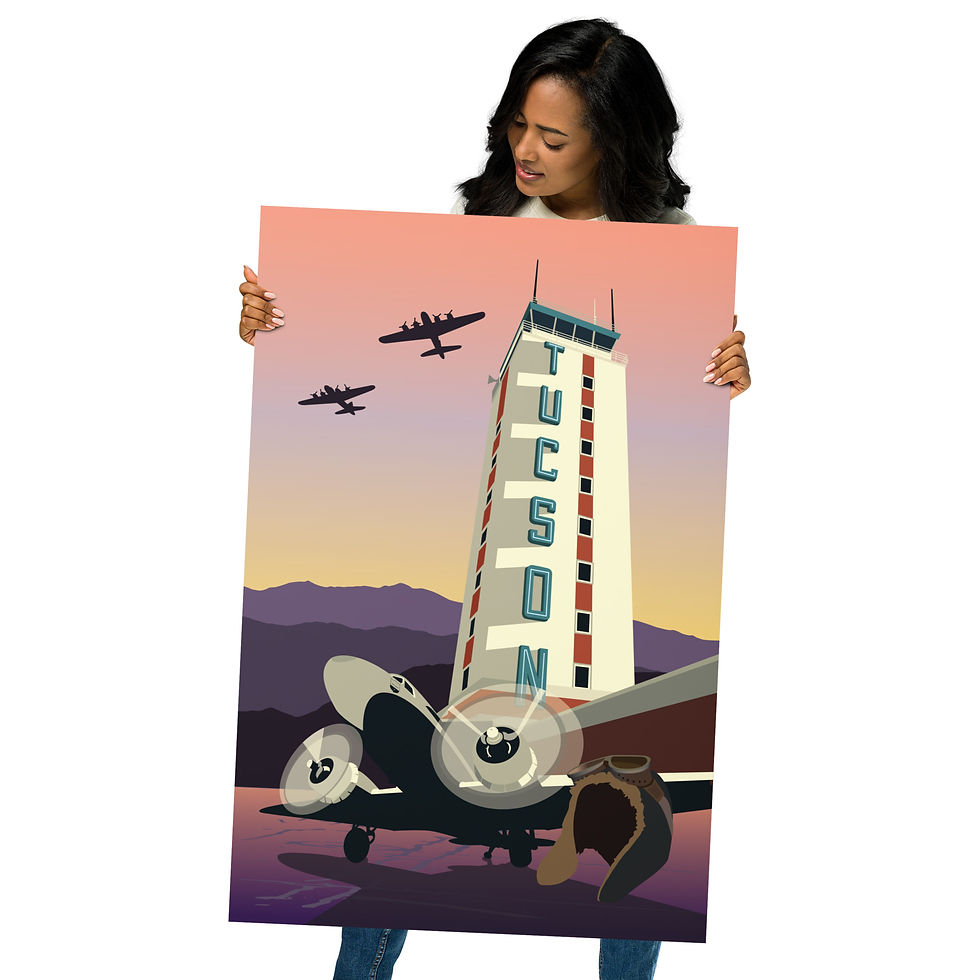 24 x 36 | Airport Tower | Tucson | Poster
