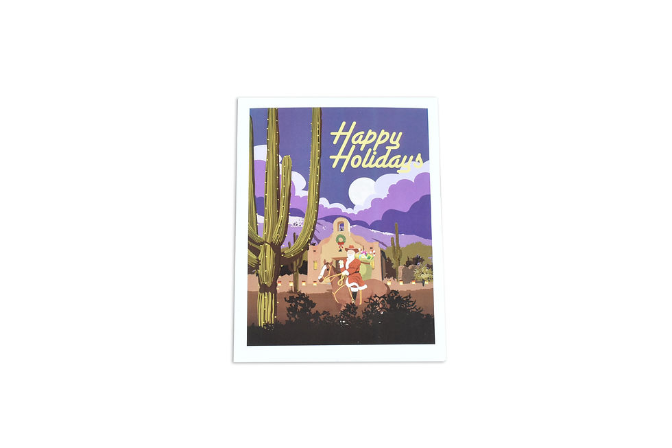 Holiday Card | Santa on his Horse | Holidays | Tucson