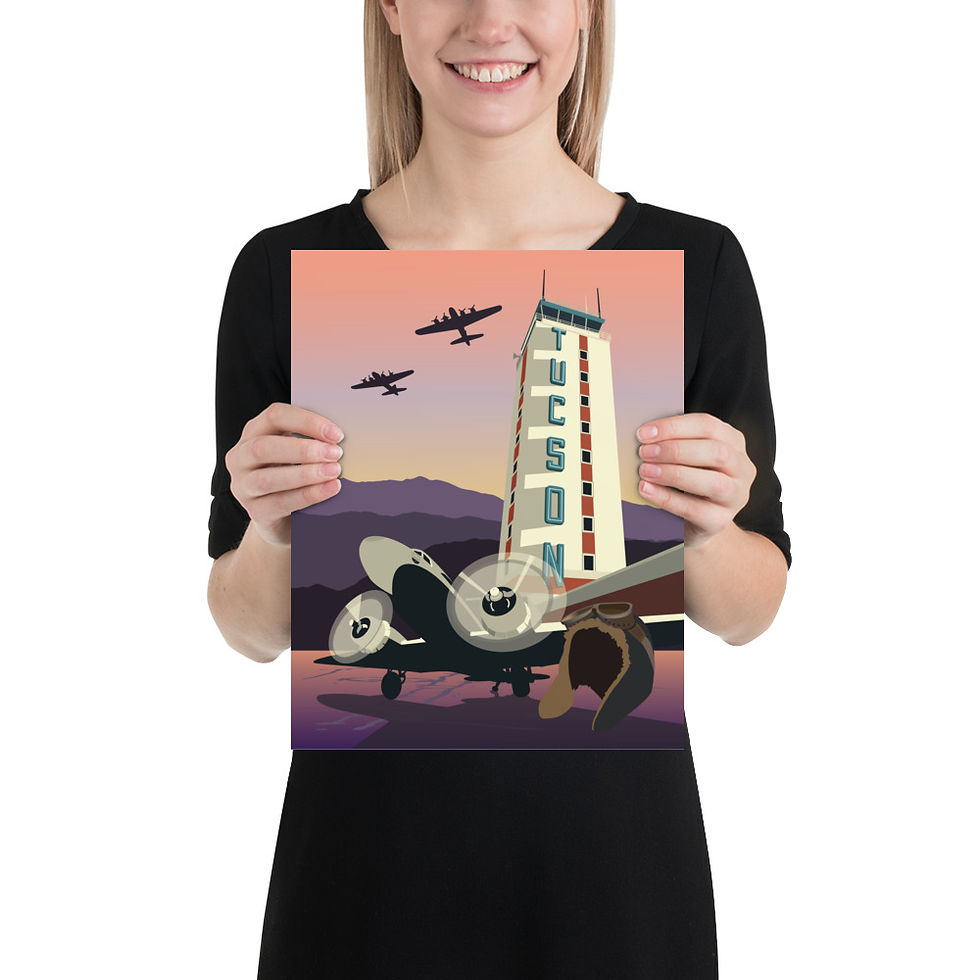 11 x 14 | Airport Tower | Tucson | Poster