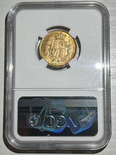 1872 イギリス ソブリン金貨 ヴィクトリア ヤングヘッド NGC