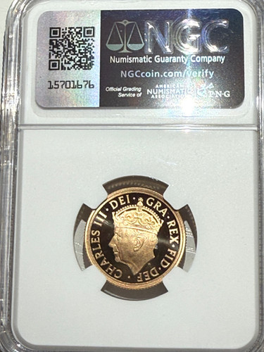 最高鑑定】イギリス チャールスIII コロネーション ソブリン金貨 NGC