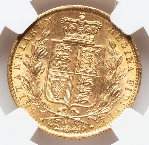 MS64 イギリス ソブリン金貨 ヴィクトリア ヤングヘッド NGC 1871