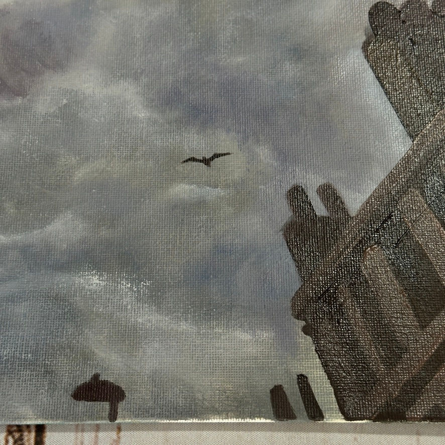 Thumbnail: Bill Greenhead - Seagull sailing in clouds over St. Leonards