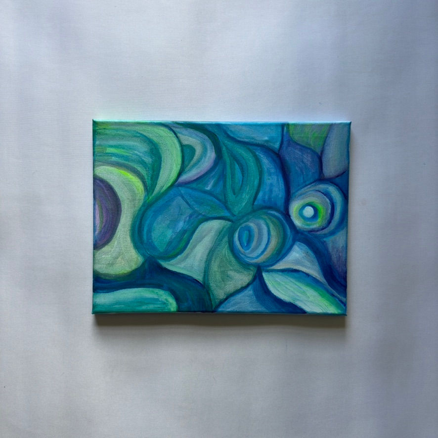 Thumbnail: Elana Tree - Blue Shapes Flowing