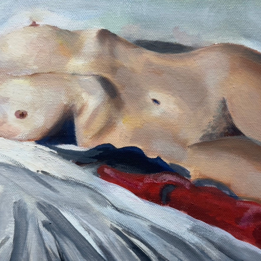 Thumbnail: Olivia Pinkney - Nude in Harsh Illumination (2021)