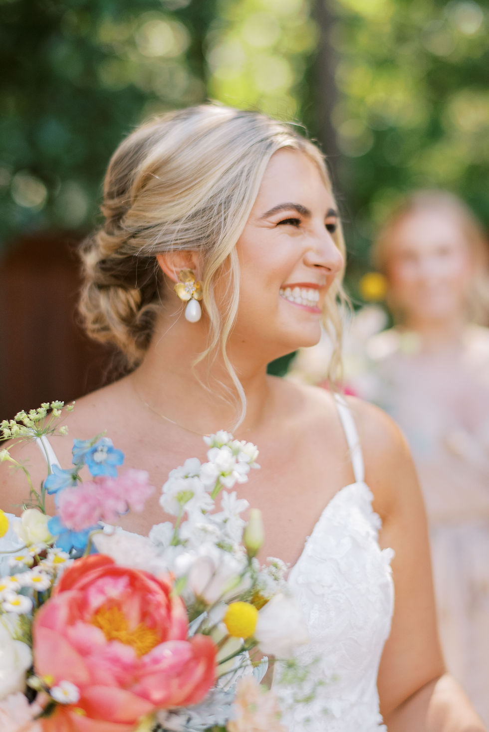 Colorful, Romantic Garden Wedding