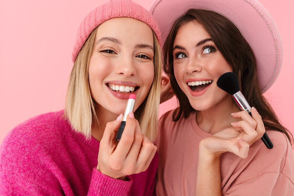 Teens makeup models