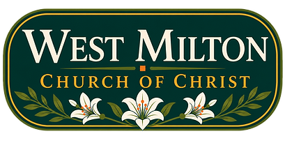 West Milton Church of Christ banner