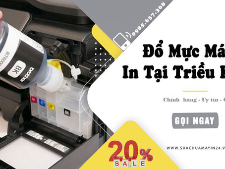 Đổ mực máy in tại Triều Khúc