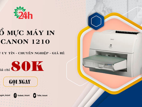 Đổ mực máy in Canon 1210
