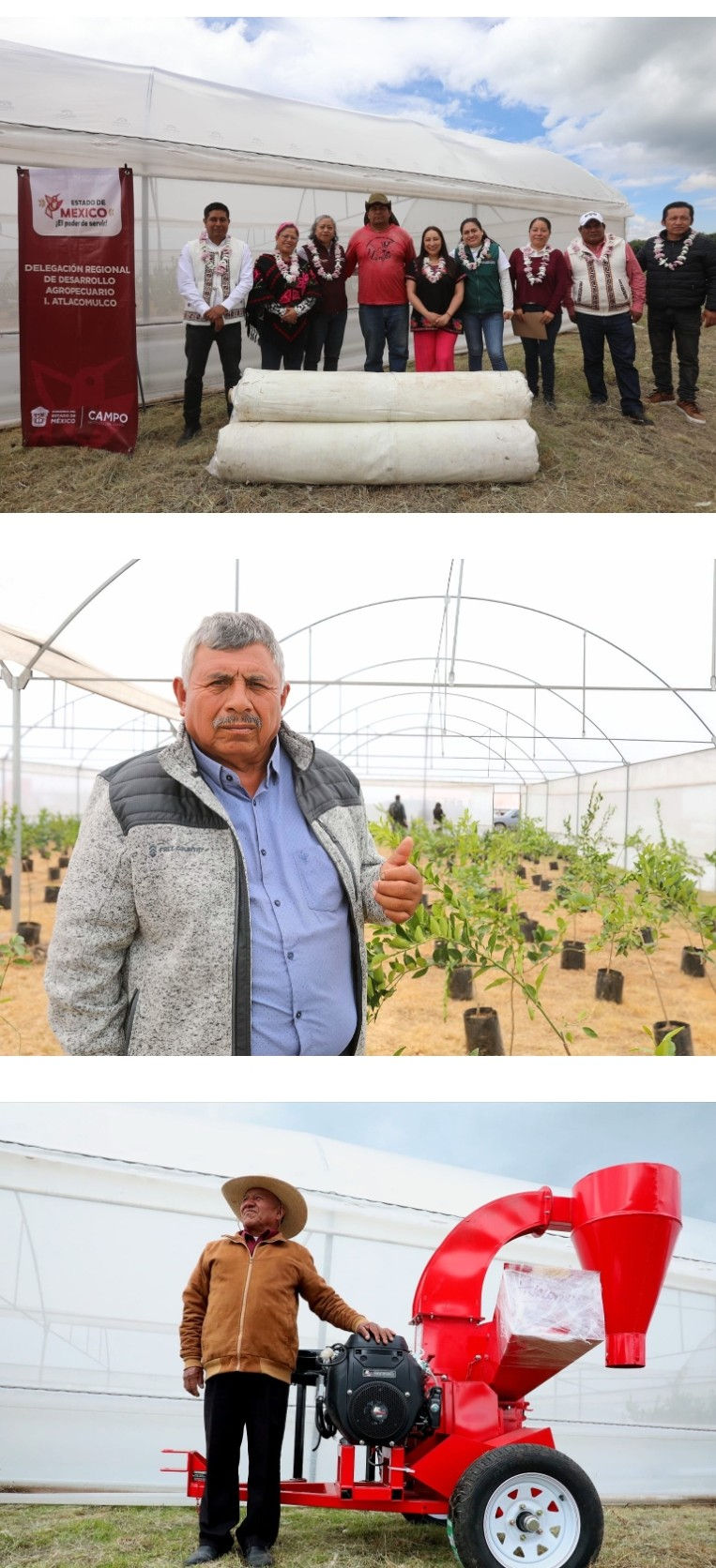Entrega Gobierno del EdoMex beneficios a 241 unidades de producción de flor y nopal de Atlacomulco
