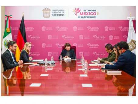 Gobernadora Delfina Gómez y Embajadora de Alemania estrechan cooperación en inversión, empleo y educación para familias del EdoMex