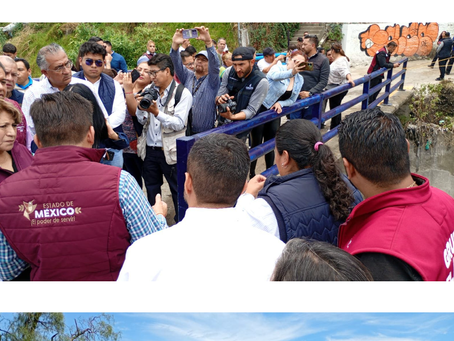 Supervisa Gobernadora Delfina Gómez Álvarez trabajos de limpieza y desazolve de la Presa Los Cuartos en Naucalpan