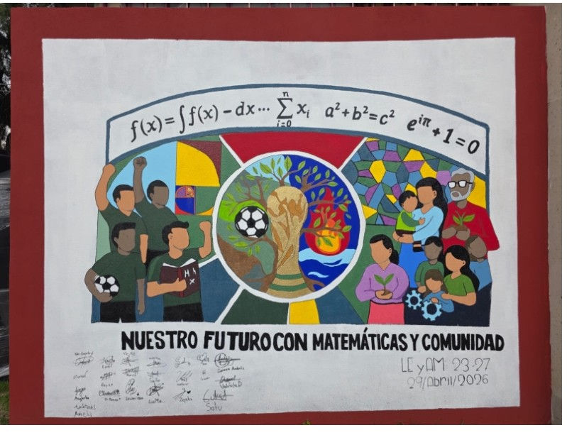 Alumnos de la escuela Normal de Naucalpan Gana el Primer lugar en la Jornada Nacional de Tequios por la tierra Murales Mundialistas
