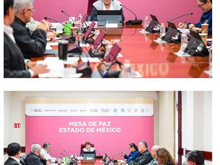 En EdoMex, coordinación y labores de inteligencia de Mesa de Paz reducen 30% delitos de alto impacto durante primer semestre de 2026