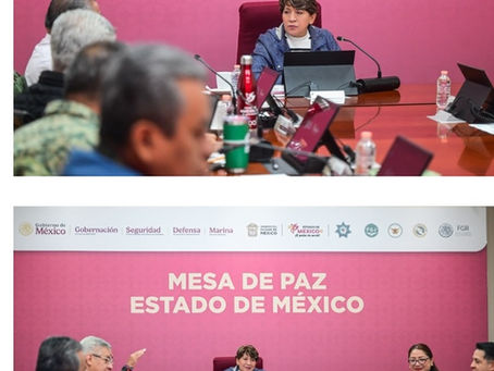 Coordinación en las Mesas de Paz coloca al EdoMex entre las entidades con reducción de 38% en homicidio durante primer semestre de 2026