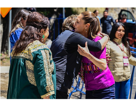 Supervisan Presidenta Claudia Sheinbaum y Gobernadora Delfina Gómez último tramo del Tren Interurbano "El Insurgente" México -Toluca