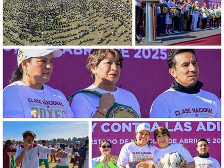 La Gobernadora Delfina Gómez y el campeón Julio Cesar Chávez invitan a la Clase de Nacional de Box en el Estado de México