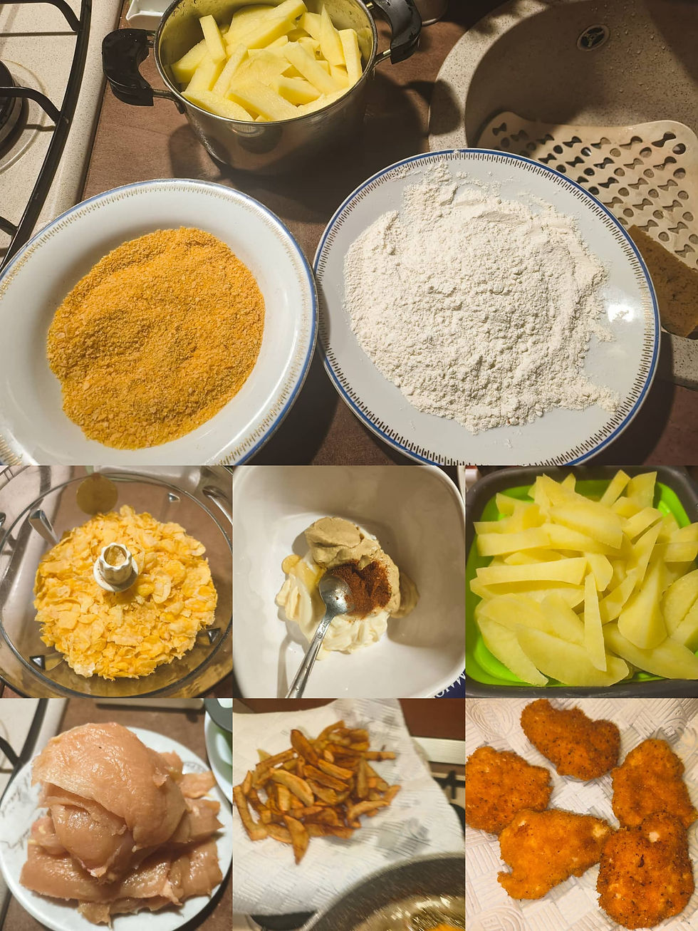 Crispy-Chicken-fillets-with-creamy-Sauce