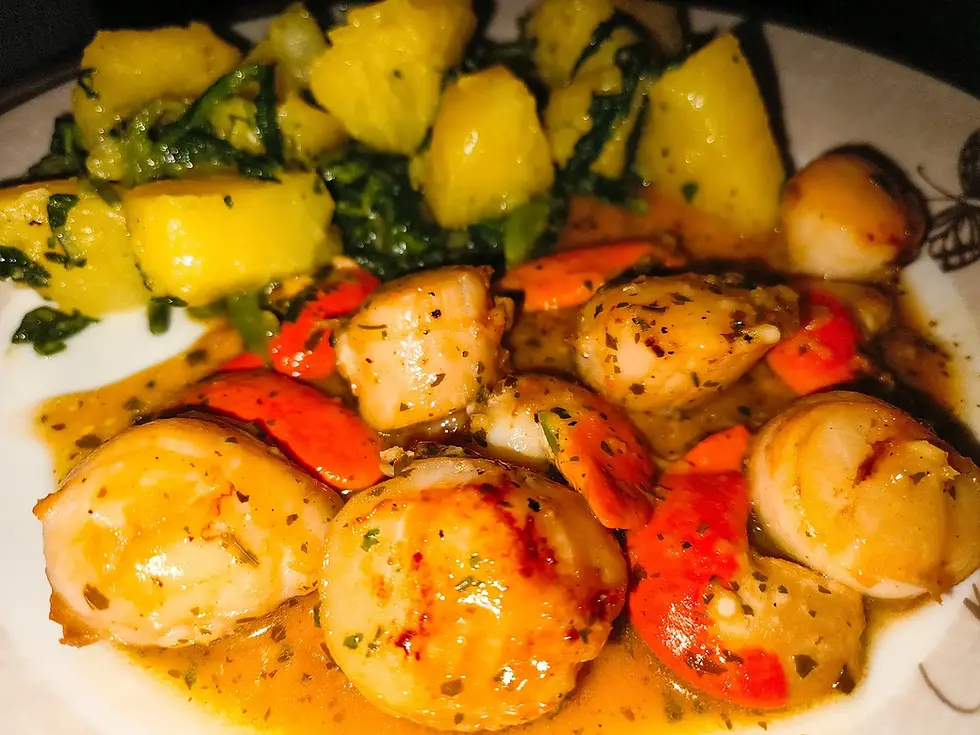 Fried-Scallops-in-Butter-Garlic-sauce