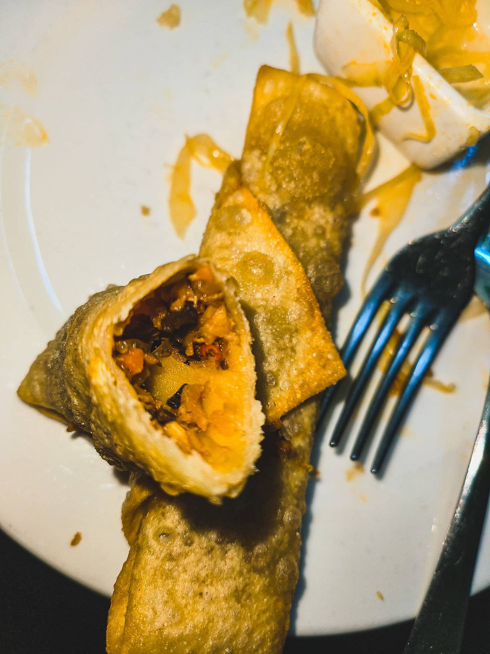 Spring-rolls-with-beef-minced-meat-and-greens