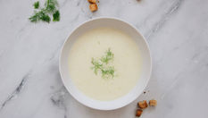 Cream of Almond and Garlic Soup